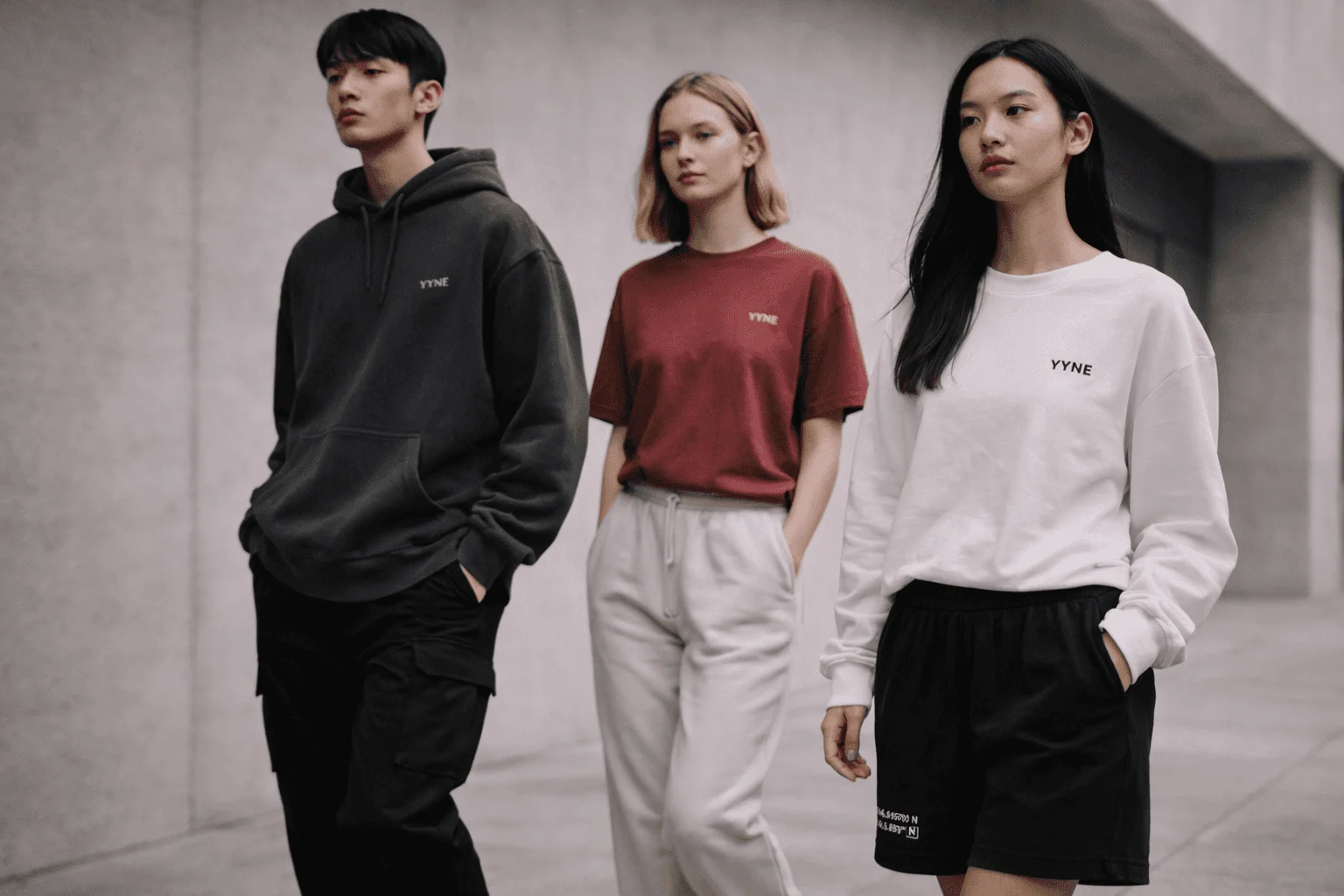 CITYBILLA models wearing everyday essentials