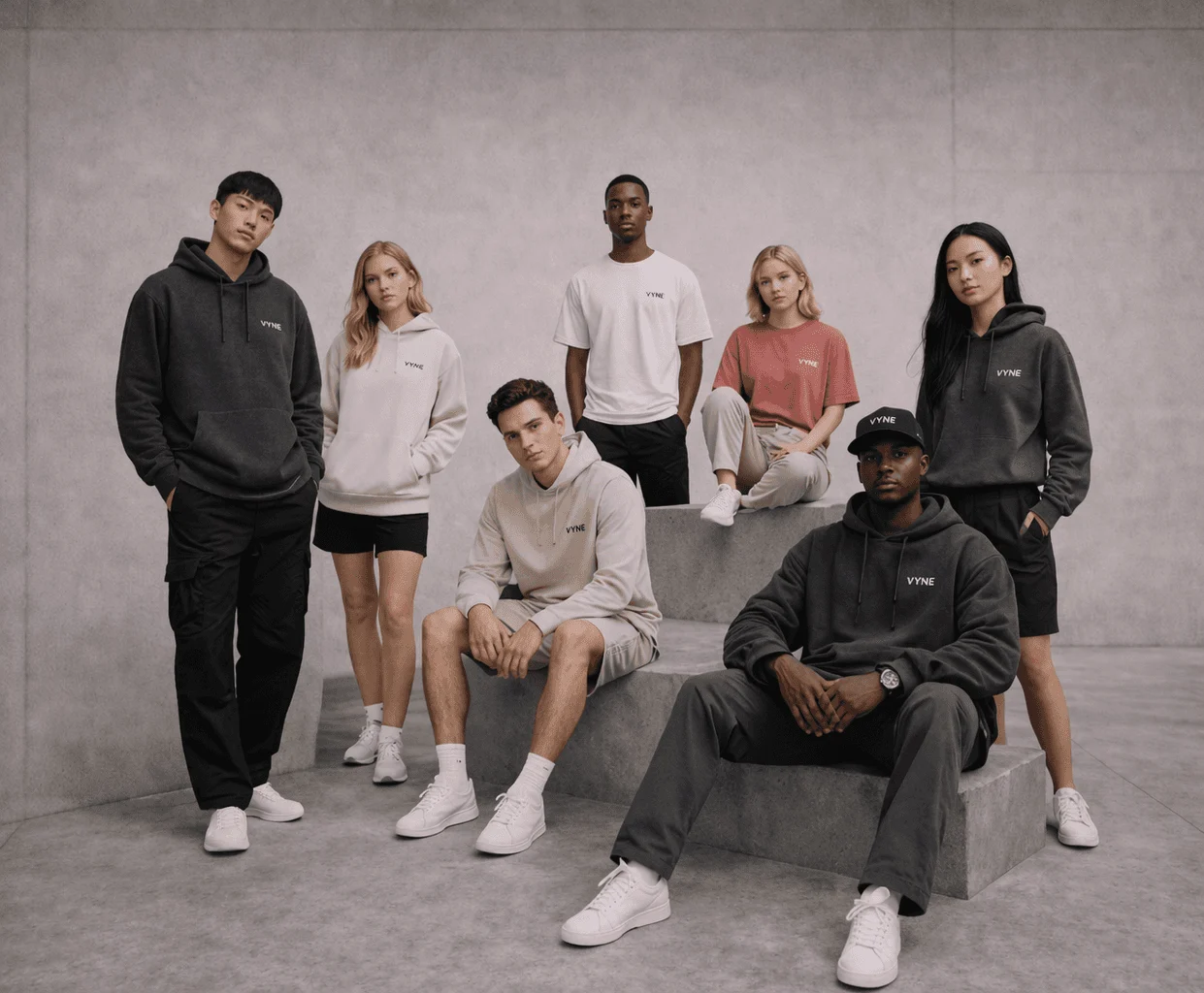 CITYBILLA lifestyle — models wearing everyday essentials