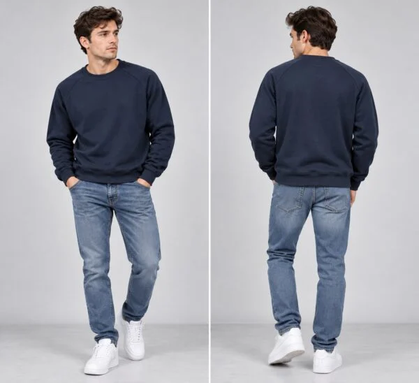Classic Raglan Crewneck Sweatshirt